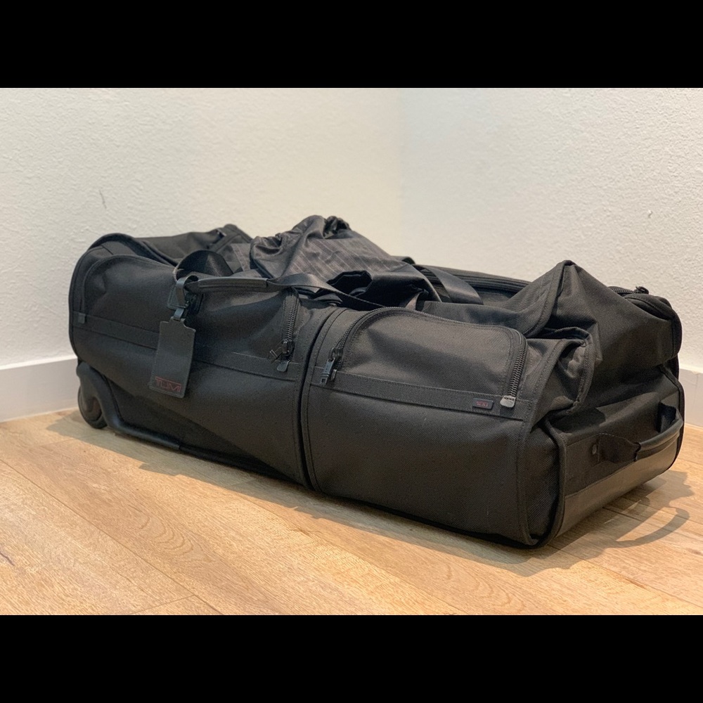 SOLD TUMI Black Alpha Extra Large 35" Wheel Duffel